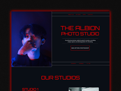 website design for design studio