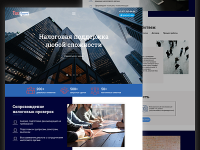 website design for tax support company