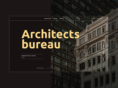 architects bureu - first screen concept