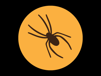 Spooky Spider flat illustration spider