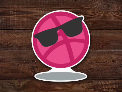 Dribbble Is Cool cool custom stickers dribbble emoji gif giveaway playoff rebound sticker sticker mule stuff sunglasses