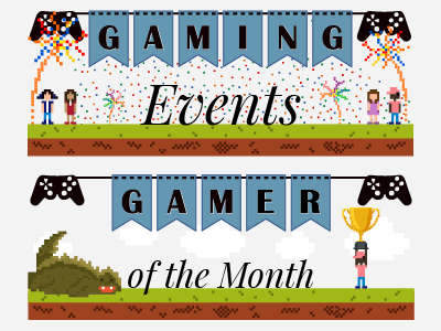 Web Banners for Game Informer Newsletter banner gaming italic pixel art videogames winner