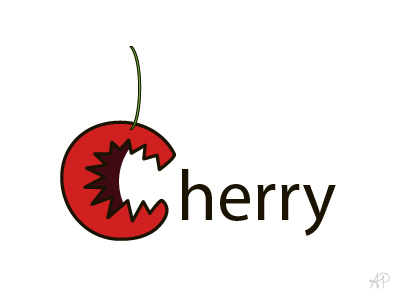 C is for Cherry alphabet art c cherry letter vector