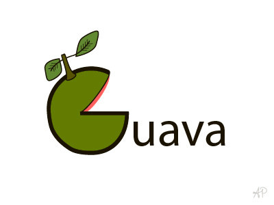 G is for Guava art g guava illustration letter lettering vector