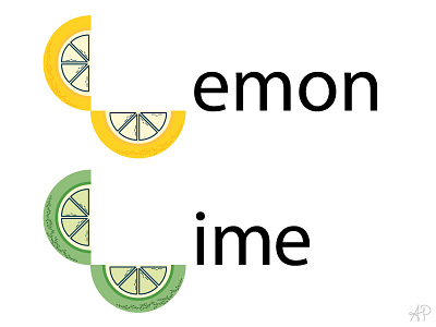 L is for Lemon and Lime art fruit fruityalphabet fruityfriday illustration l lemon lemons letter lime limes vector
