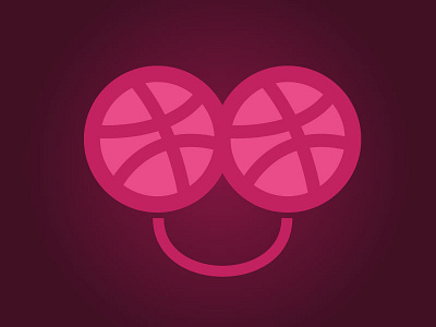 Happy Dribbbler dribbble sticker eyebbballs smile sticker