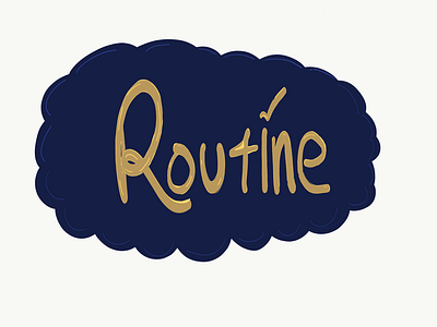 Routine apple pencil digital doodle ipad pro lettering routine