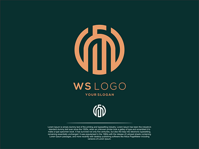 ws logo app branding design icon illustration logo typography ui ux vector