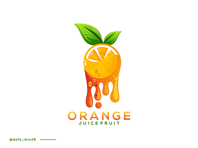 ORANGE JUICE FRUIT LOGO app branding design icon illustration logo typography ui ux vector