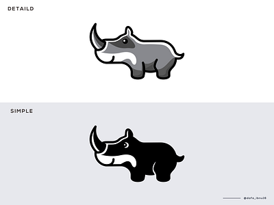 cute rhino logo app branding design icon illustration logo typography ui ux vector