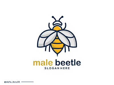 male beetle logo slogan app branding design icon illustration logo typography ui ux vector