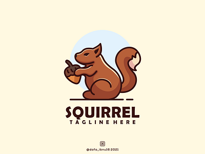 squirrel logo inspirasi app branding design icon illustration logo typography ui ux vector