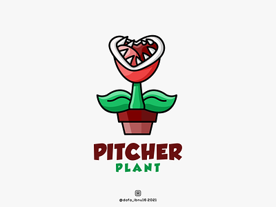 LOGO PITCHER PLANT app branding design icon illustration logo plant typography ui ux vector