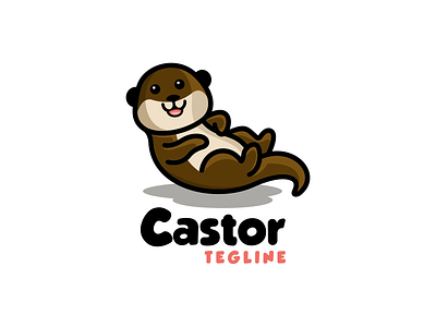 castor logo app branding castor design icon illustration logo typography ui ux vector