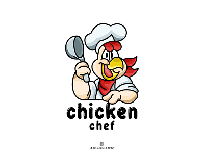 chicken chef logo animation app branding design graphic design icon illustration logo motion graphics typography ui ux vector