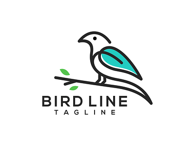bird line logo app bird branding design icon illustration lineart logo typography ui ux vector
