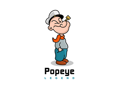 popeye logo inspiration app branding design icon illustration logo typography ui ux vector