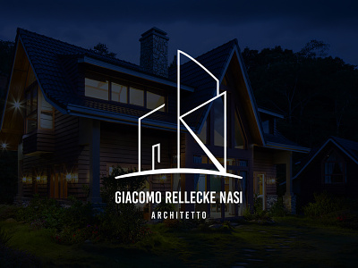 Giacomo Rellecke Nasi Architetto architect architecture branding building business dark design elegant graphicdesign house logo logo design logodesign logos modern smart