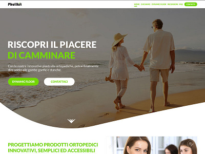 Website made for Phullkit beach dynamic floor frash orthopedic tile walking webdesign website