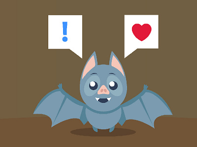Airdomus - Character design bat character design cute flat happy kawaii motion graphic study video youtube