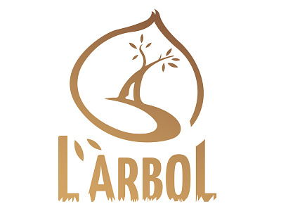 L'àrbol autumn chestnut company corporate image farm logo traditional tree trip