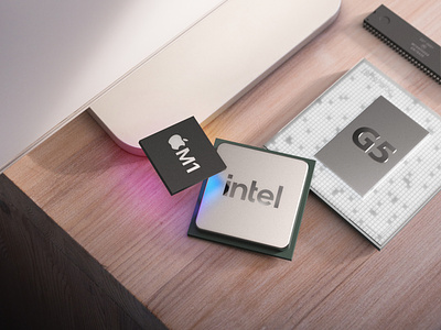 Mac Processors Throughout the Years 3d affinity apple appleusergroup cpu design imac keyshot photography processor render