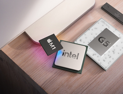 Mac Processors Throughout the Years 3d affinity apple appleusergroup cpu design imac keyshot photography processor render