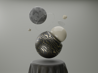 spheres 3d abstarct animation blender branding design graphic design ios motion graphics ui ux