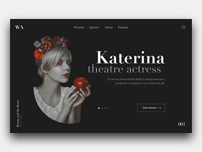 Just a Person amazing beauty black design great red serif theatre ui ux web