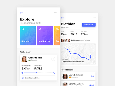 Olympic Games android design interaction interface ios olympic ui ux
