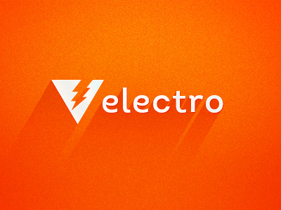 Electro Logo designer lightning bolt logo logos long shadow