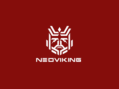 Neoviking Logo branding fashion futuristic logo logo design minimal norse scandinavian tech techwear thinklumi viking