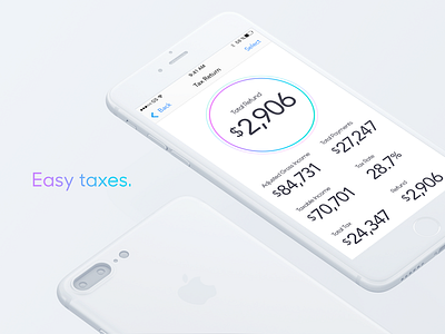 Tax App clean design product design san francisco simple tax return ui user interface ux