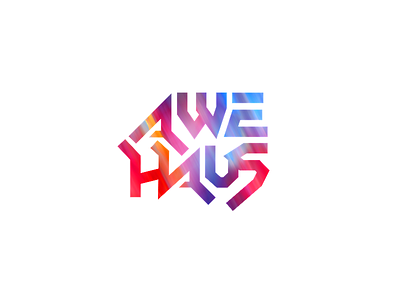 Awehaus Logo awe branding futurism futuristic jason silva logo logo design logo designer minimal minimalism raibow