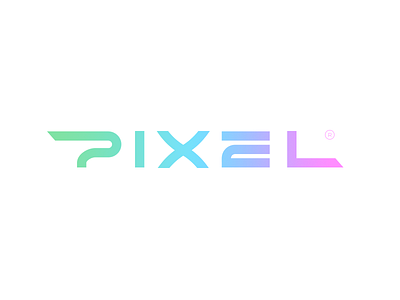 Pixel Logo branding clean futuristic google illustration logo design simple typogaphy ui ux