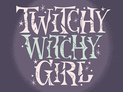 Twitchy lettering