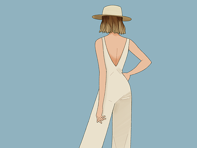 Summertimes illustration outfit summer woman