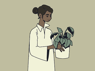 Plant Friend illustration plant women