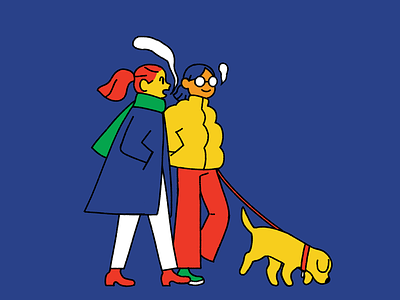 121118 dog illustration women