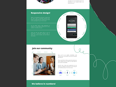 Again - Landing Page