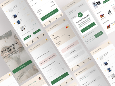 Laundry App app design design mobile design ui ux