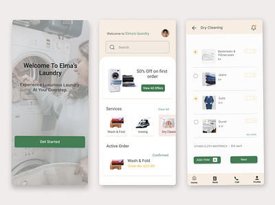 Laundry Site app design design graphic design mobile design ui ux