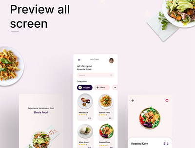 Food Ordering App app design design mobile design ui ux