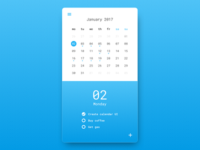 Calendar UI