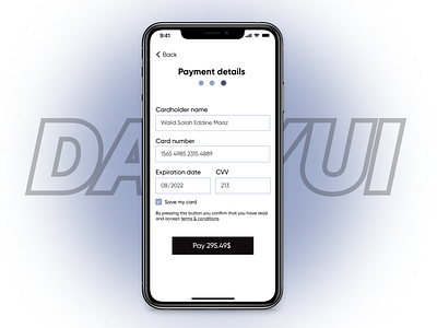 #DailyUi #002 Credit Card Checkout