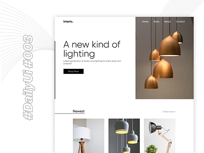 #DailyUI #003 Landing page 003 daily ui 003 daily ui challenge dailyui dailyui003 design figma figma design graphic design lamp store design landing page design landing page figma design lightshop design ui web design website design