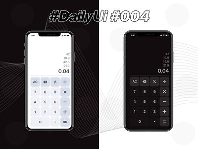 #DailyUI #004 Calculator design 004 app design calculator design dailyui dark mode design figma graphic design light mode mobile design responsive ui web design website design