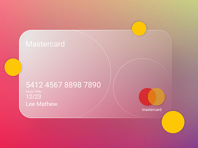 Mastercard-Glassmorphism Design