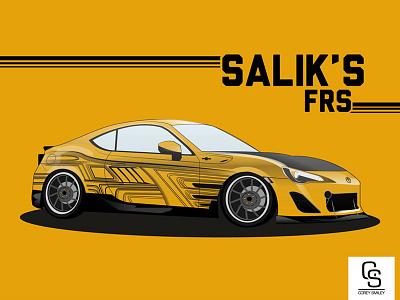 Salik's Scion FRS automotive illustration design digital illustration illustration