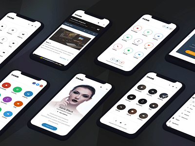 Thumb | Mobile Website Template colourful menu creative dark dropdown dropdown ui landing page light ui mobile mobile design mobile ui mobile ui design mobile uiux modern ui navigation navigation menu profile page design thumbnails ui ux webdesign